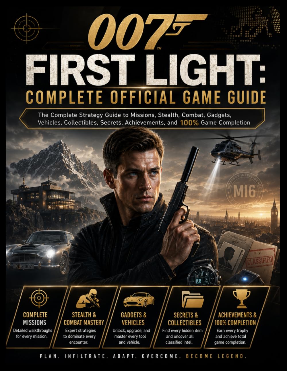 007 FIRST LIGHT COMPLETE OFFICIAL GAME GUIDE: The Complete Strategy Guide to Missions, Stealth, Combat, Gadgets, Vehicles, Collectibles, Secrets, Achievements, and 100% Game Completion
