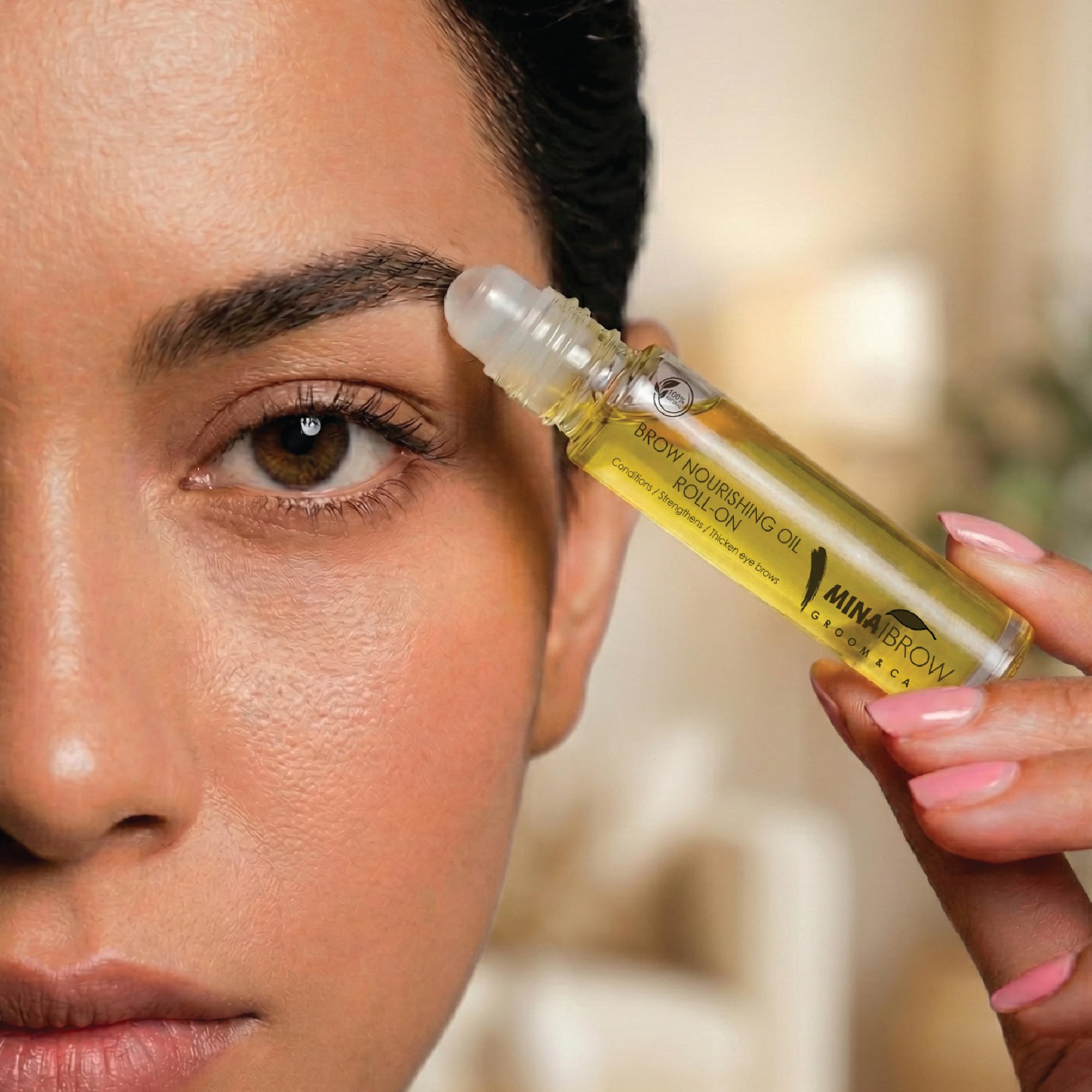 MINA iBrow Nourishing oil Stimulate Growth For Eyebrow, Eye Lashes, Hair, Skin Moisturizer(10 Ml) 3
