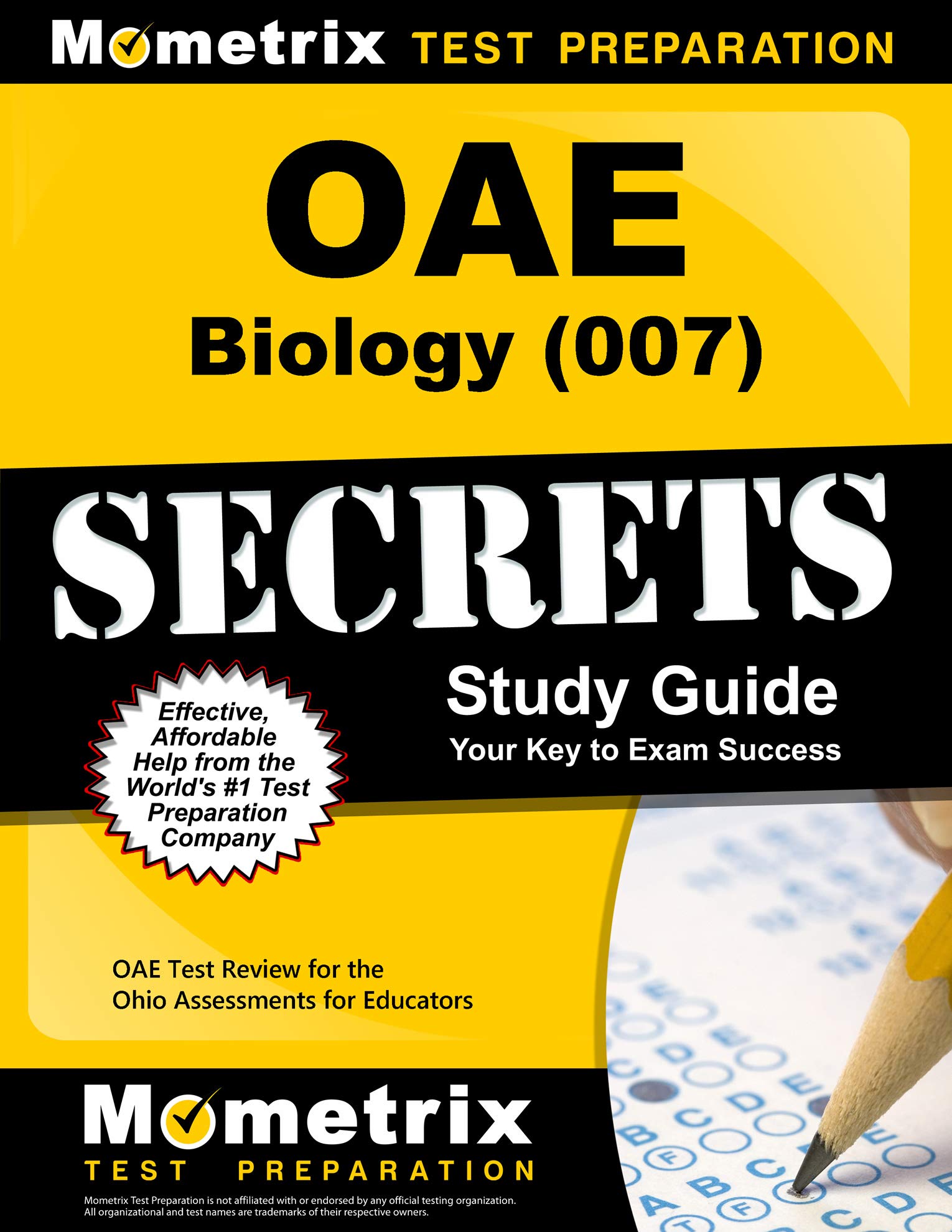 OAE Biology (007) Secrets Study Guide: OAE Test Review for the Ohio Assessments for Educators