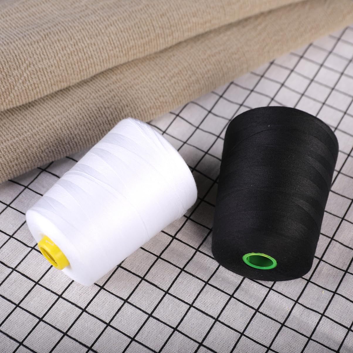 DOITOOL 3 Series Hilo De Coser De Poliéster Accesorios De Acolchado Costura Confección Hilo De Bordar Carrete De Bordado Abigarrado Hilo De Base Línea De Costura Hilo 2 piezas x 3