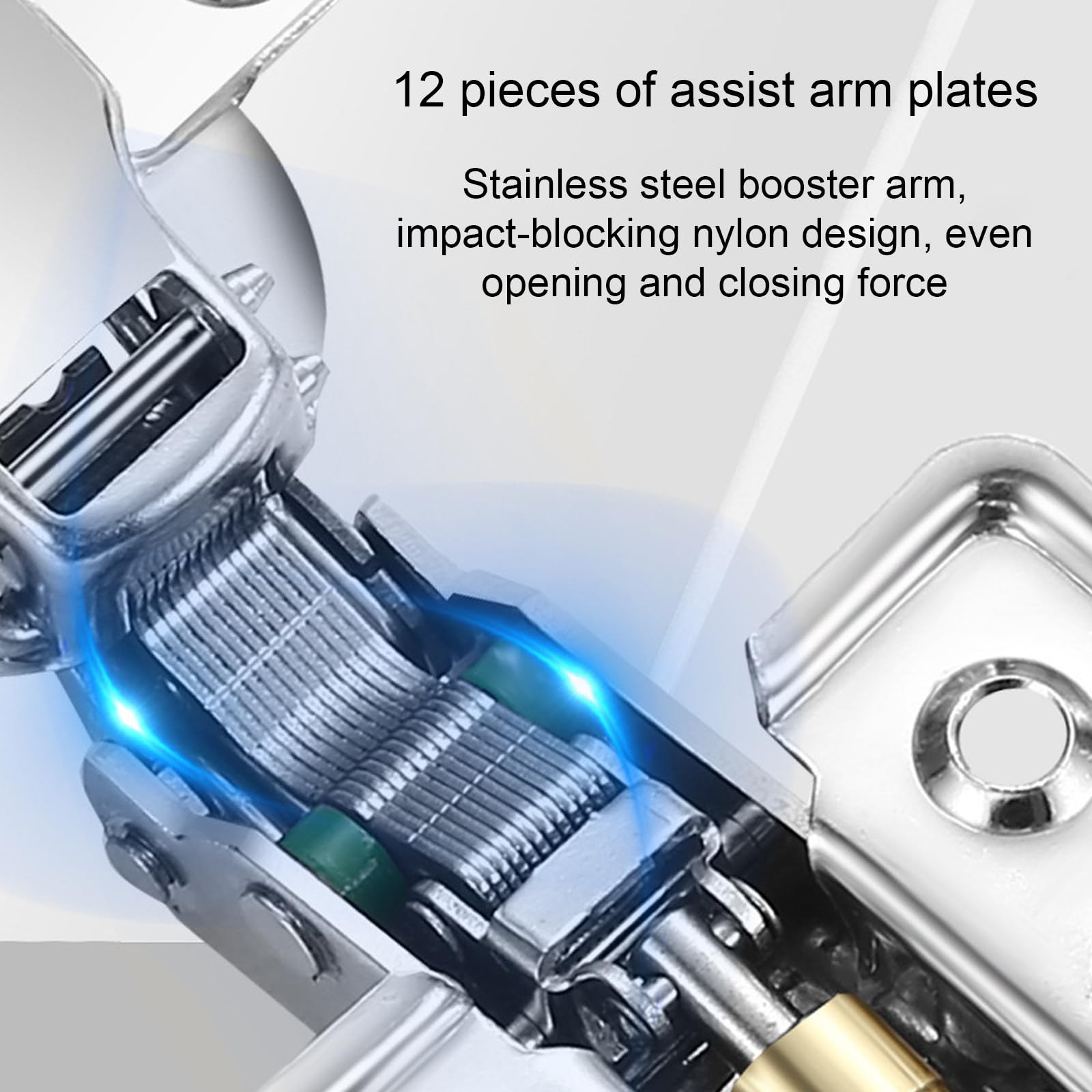 Cerniere per Ante Cucina, 10 Pezzi Silenziosa Cerniere per Mobili Acciaio Inox Cerniere per Porte Regolabile Cerniere per Ante Armadio Fisso Cerniere per Ante Ammortizzate