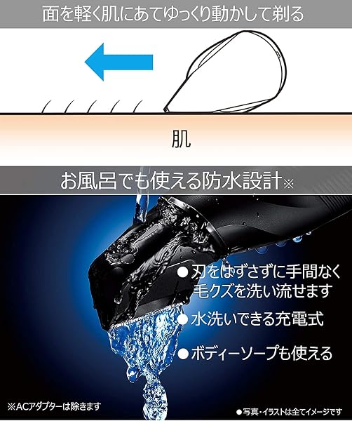 パナソニック ボディトリマー® ボディシェーバー VIO対応 お風呂剃り可 メンズ 白 ER-GK60-W - 4