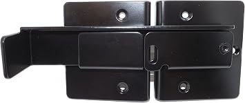 Adjustable Flip Latch for Double Gates Black Finish