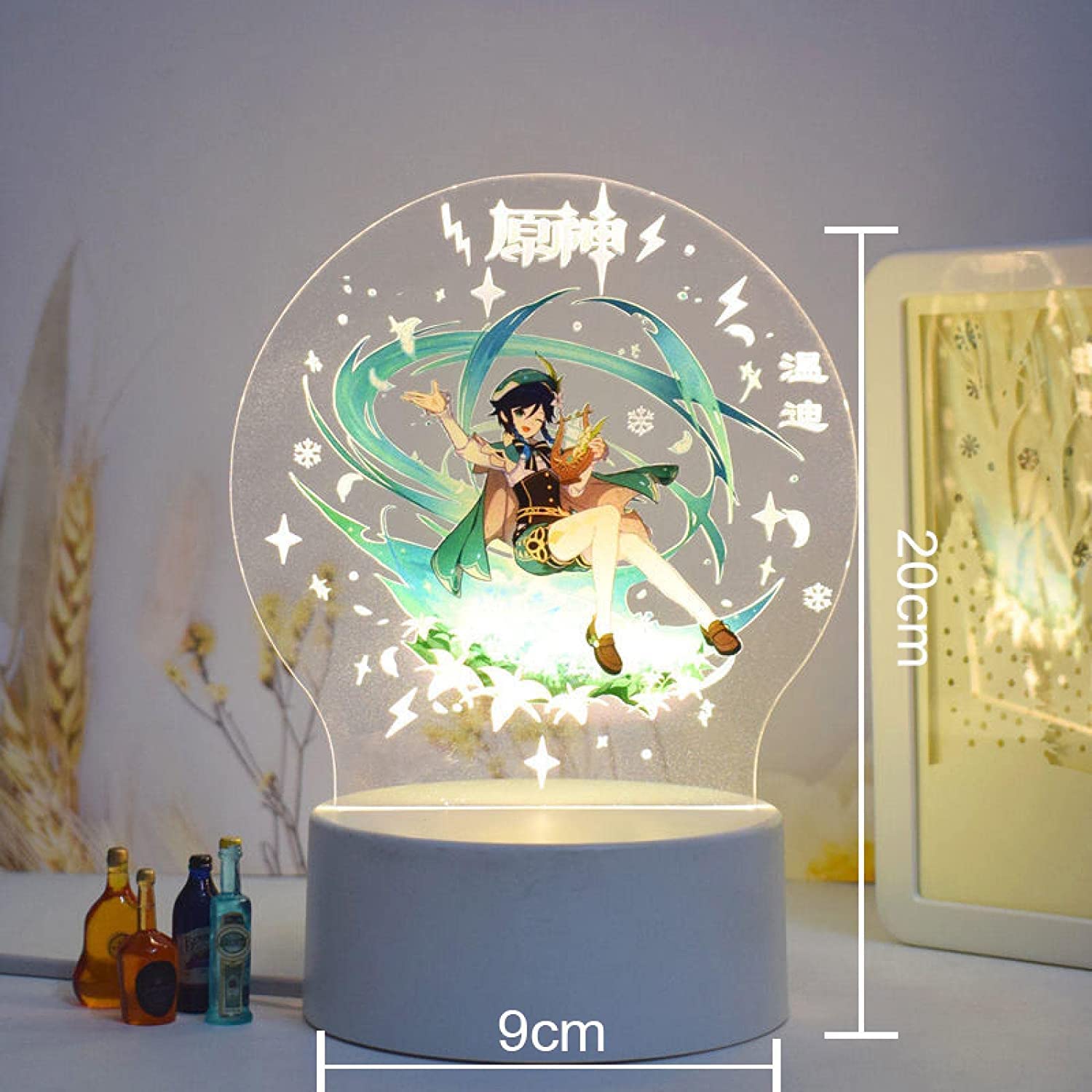 Amazon.co.jp : 原神 ナイトライト トーマ 7 色 LED アクリルスタンド