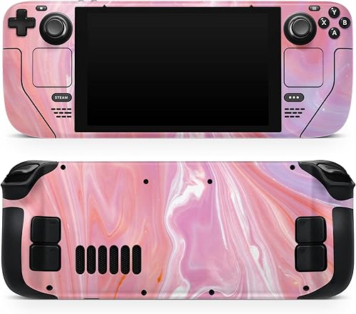 Miniatura 6 de DesignSkinz - Compatible con Steam Deck - Calcomanía protectora de policarbonato resistente a los arañazos de vinilo para juegos - Paraíso rosa