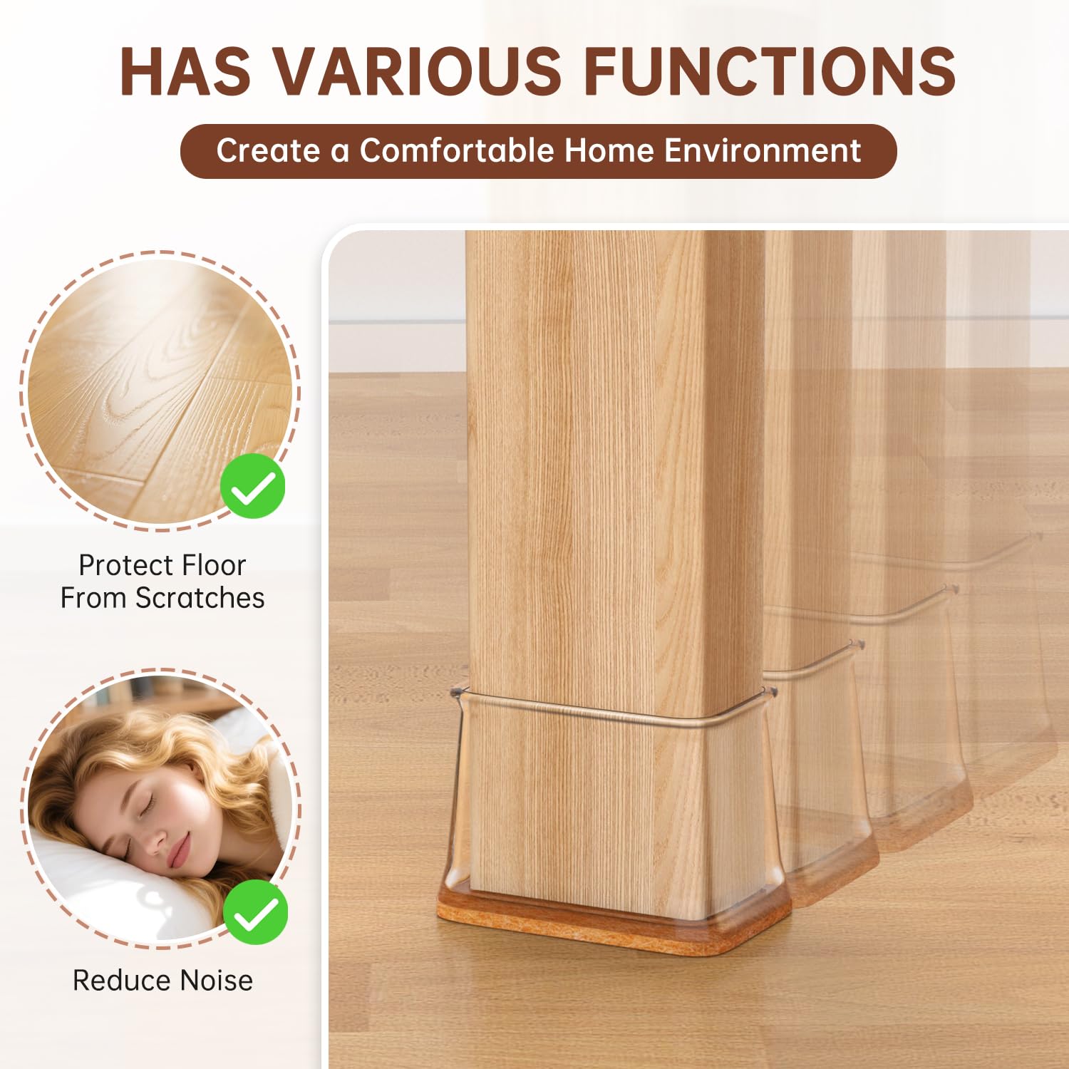 Chair Leg Floor Protectors Rectangle - Image 3