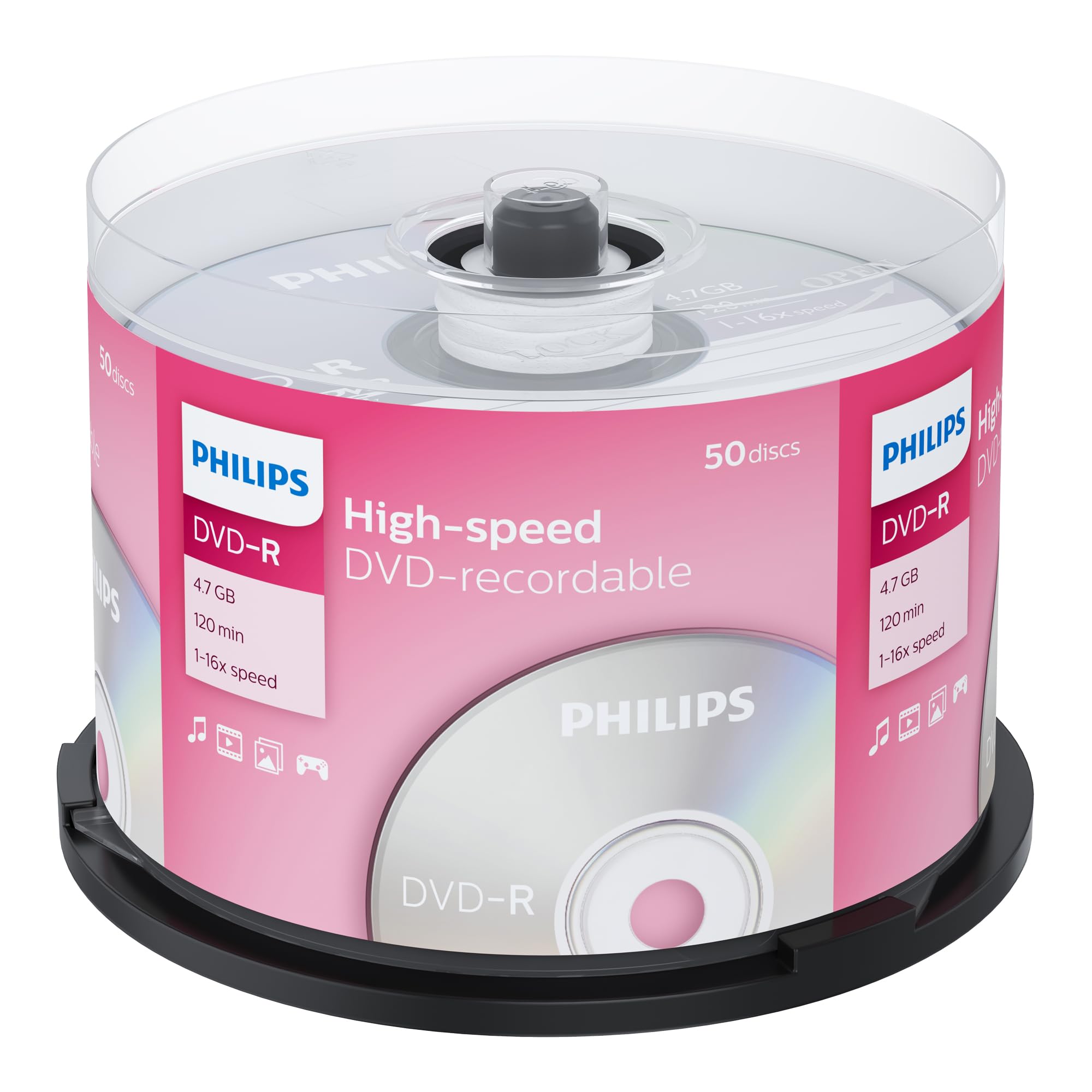 Philips "50 x DVD-R 4,7 GB/120 min"