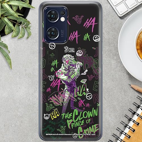 Miniatura 3 de ERT GROUP Funda de TPU para Oppo Reno 7 5G, original y oficial, diseño de DC Joker 027, perfectamente adaptado a la forma del teléfono móvil, funda