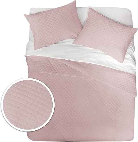 Posh Home Juego de edredón tamaño King de mezcla de algodón de punto jersey colcha gris ceniza colcha ligera colcha de verano colcha acolchada