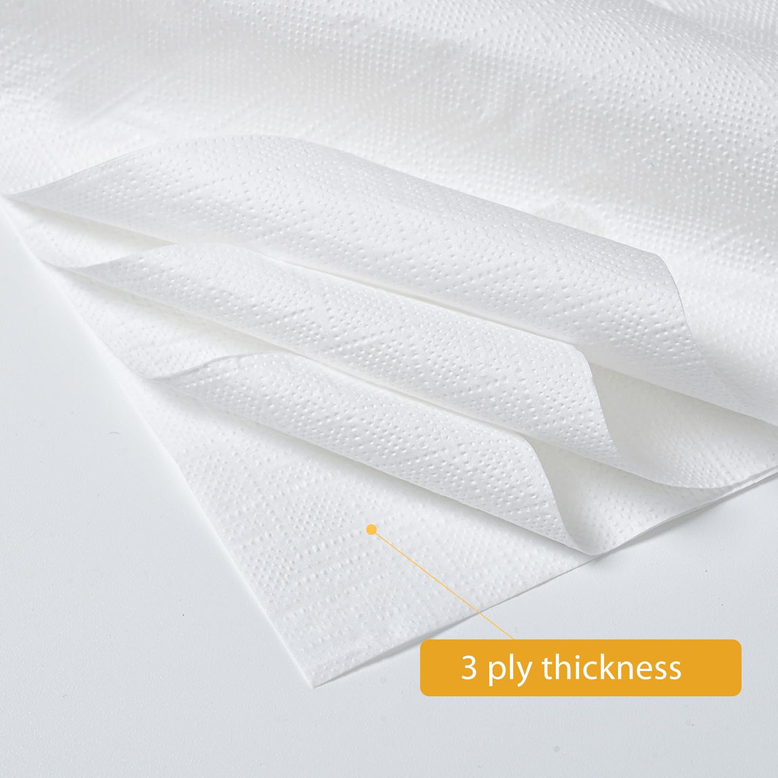 Toallas desechables de alta calidad para invitados, 200 servilletas de papel con tacto de lino, servilletas de baño suaves y absorbentes de 3 capas, elegantes toallas de mano blancas para