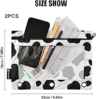 Vista 8 de Binder Pouch Purple Gold Shine Marble File Folder Sturdy Pencil Pouch for 3 Ring Binder Clear Window Office Desk Supplies Case Memento Holder with