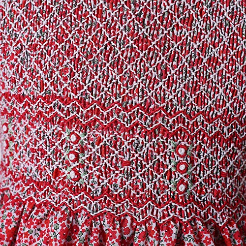 Vestidos de algodón para niñas pequeñas ropa vintage floral de verano 4
