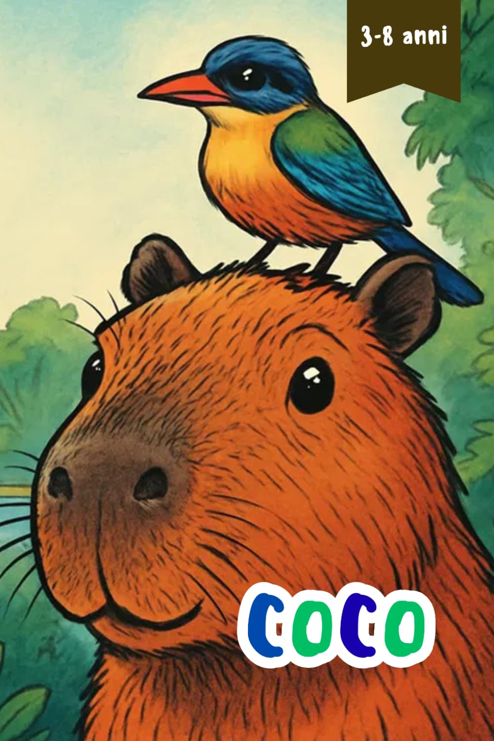 Coco: Una dolce storia illustrata con curiosi fatti sulla capibara, l'amicizia e la scoperta della natura per bambini dai 3 ai 8 anni