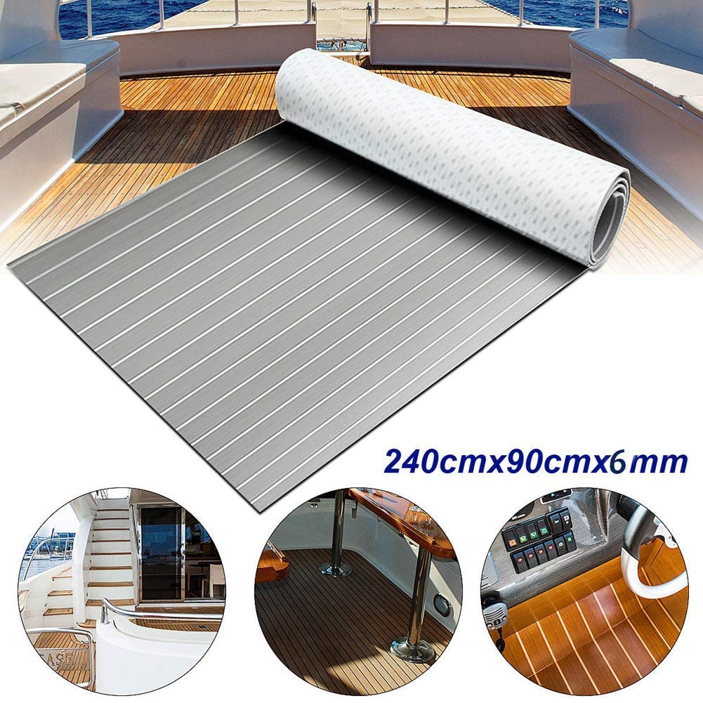 Alfombra de suelo marino antideslizante, panel decorativo de teca de espuma EVA, utilizada para Yate, VR, coche, decoración de barco, fácil de limpiar