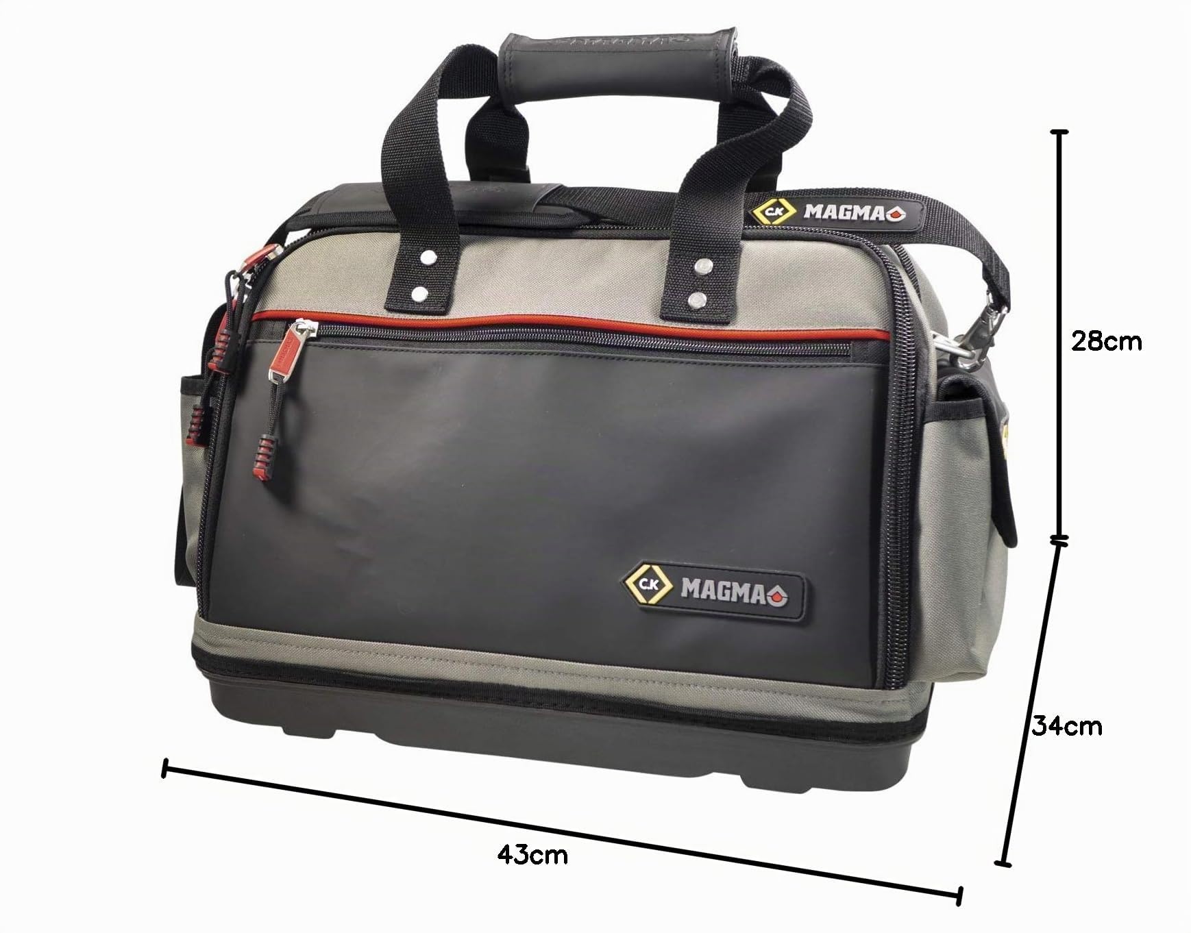 C.K Magma Malette Outils Plus, Sac à Outils Vide de Electricien, Base Résistante à L'eau, Caisse a Outil de Technicien, Sacoche a Outillage, Boite de Rangement, Valise d'outils, Trousse, MA2640