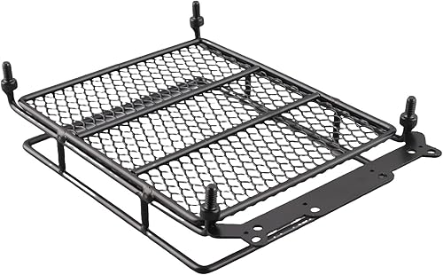 Miniatura 9 de Portaequipajes de techo de coche a control remoto, portaequipajes de tamaño medio con luces LED cuadráticas para automóviles SCX10 110 con control