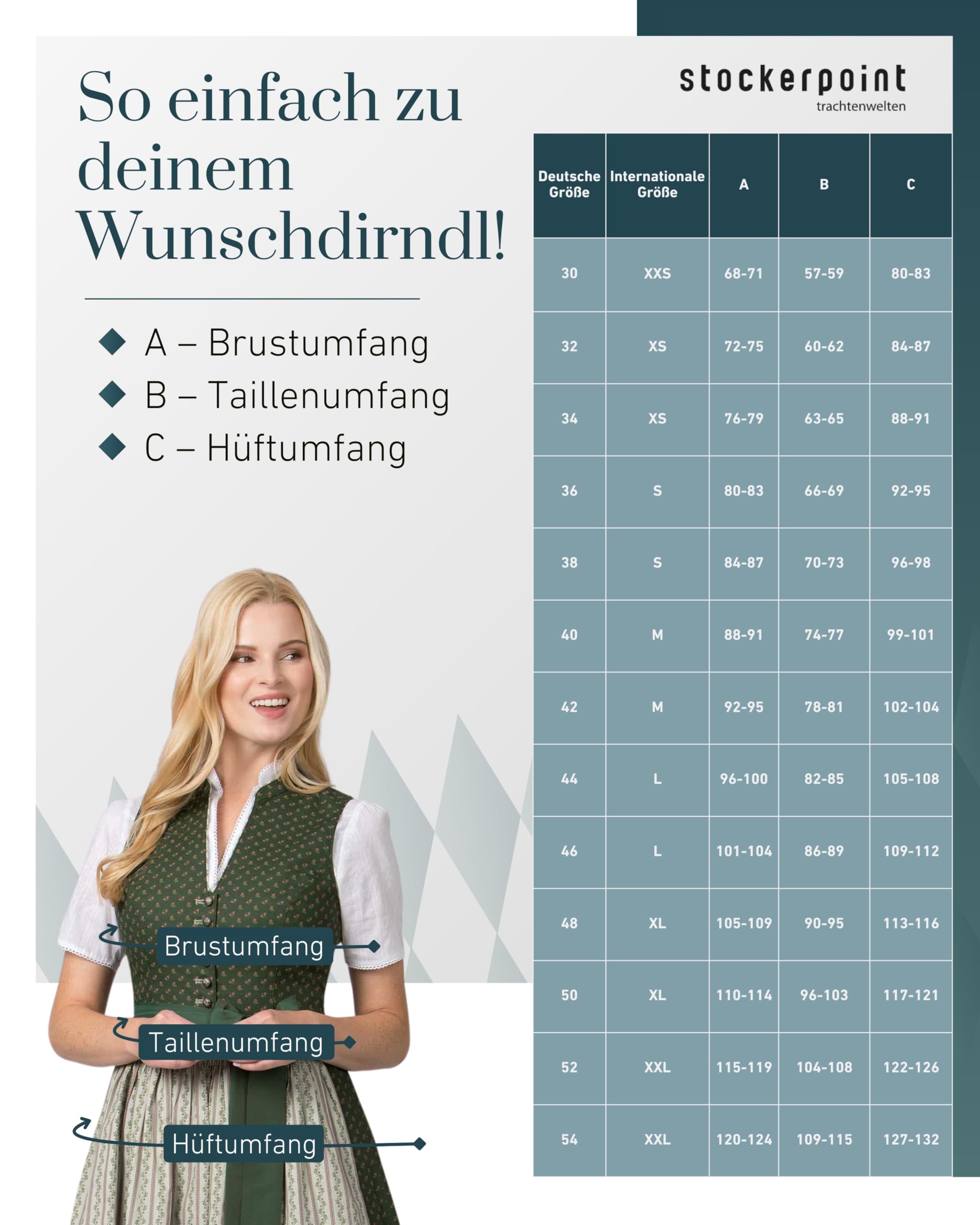 Dirndl Hannah, ciemnoszary, 36