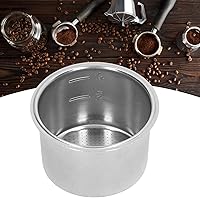 Vista 6 de Cesta de filtro poroso, recipiente de filtro de café en polvo de acero inoxidable para 4 tazas, colador de doble pared extraíble para mango de 2.008