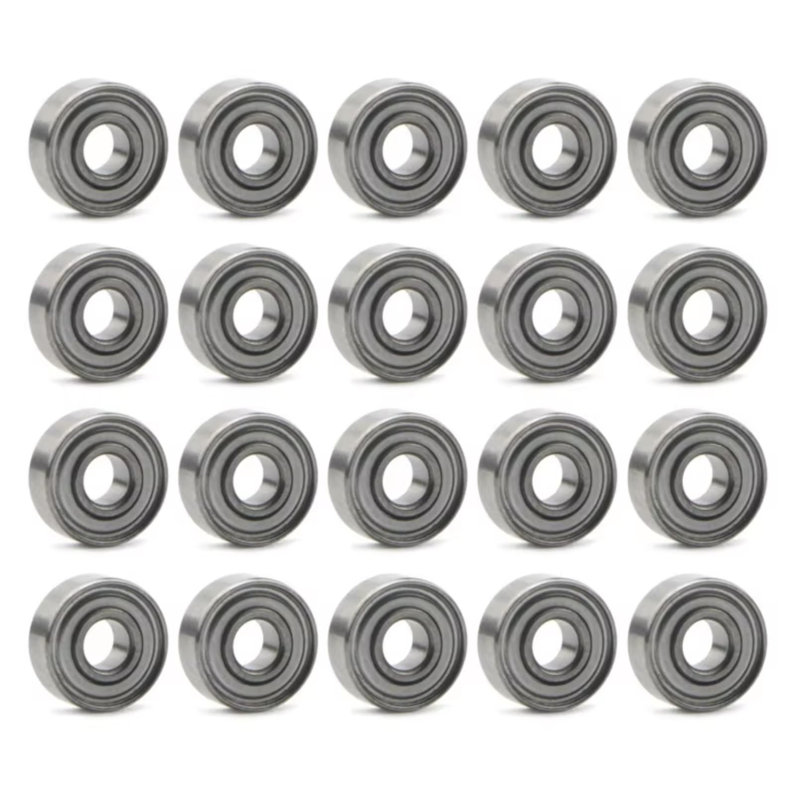 Rodamientos Auto RC MR83ZZ Lote 20 Rodamientos Miniatura Acero 3x8x3mm Patinetes Rígidos Bolas Doble Blindaje Accesorio Montaje Vehículos Escala