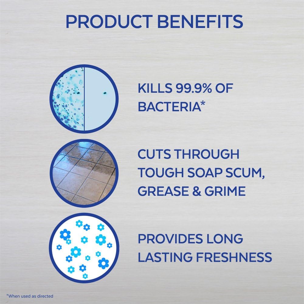 Lysol Multi Purpose Cleaner Power White & Shine with Bleach, Green, 32 Fl Oz : Health & Household