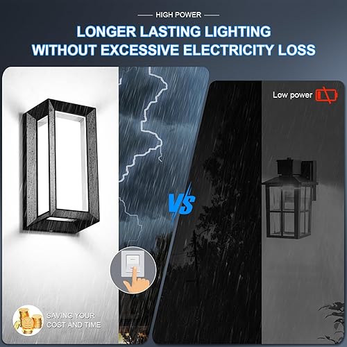 Miniatura 7 de ledmo Luces de pared para exteriores con cuentas LED, 6000 K, 1800 lúmenes, impermeables, antioxidantes, luces de Navidad, pantalla acrílica de