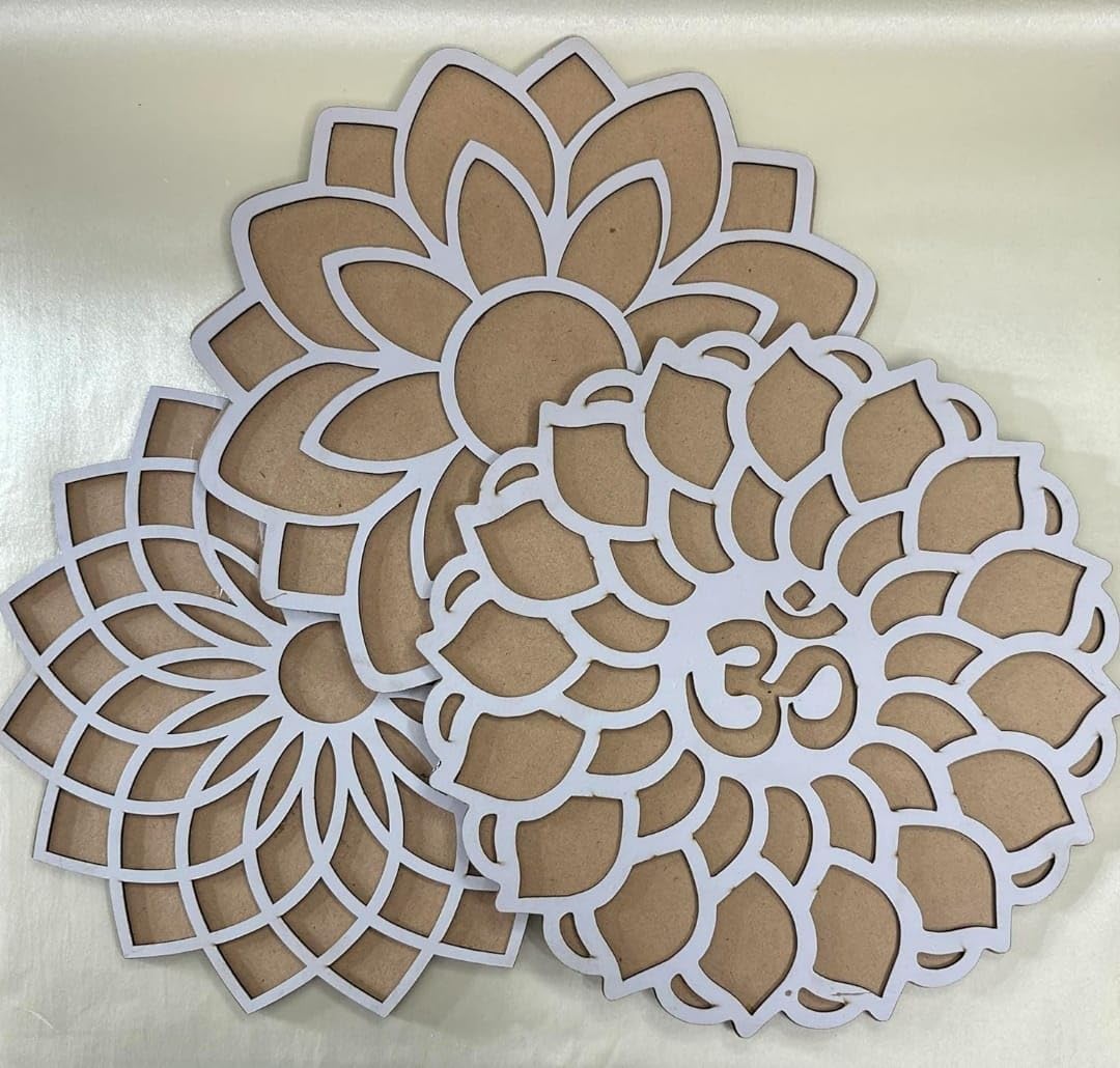 Rangoli Stencil Mat with Base for Diwali Decoration. Easy Just Fill it Up, DIY Art & Craft Island Kit, Reusable for Door Entrance Floor Mandir Puja (12 inch) Pack of 3 (B0DH4WPF78) Amazon Price History, Amazon Price Tracker