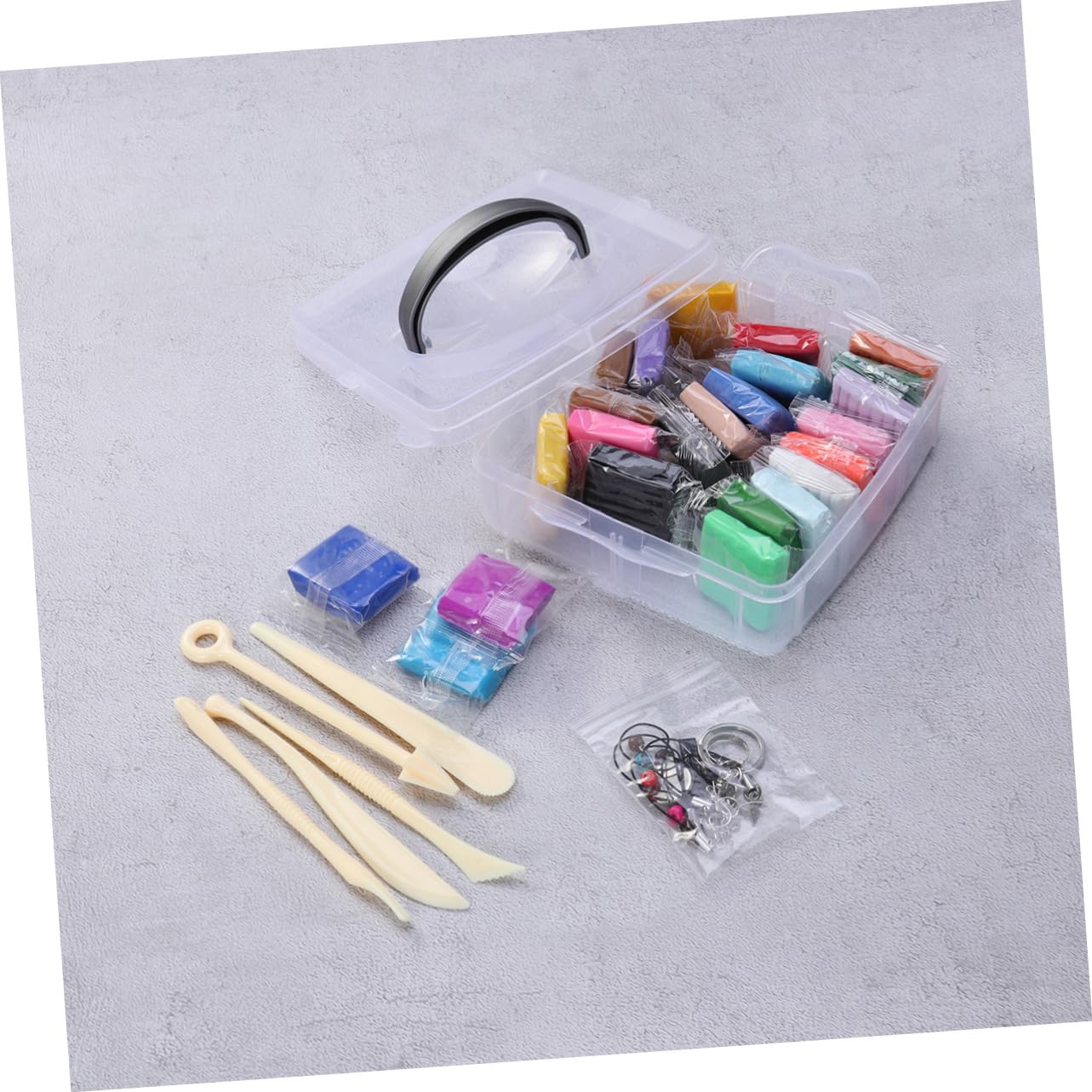 Kit de Arcilla Polimérica 24 Colores, Suave y Moldeable | Pvc, Incluye Accesorios para Crear Figuras, para Niños y Niñas, Estilo Creativo
