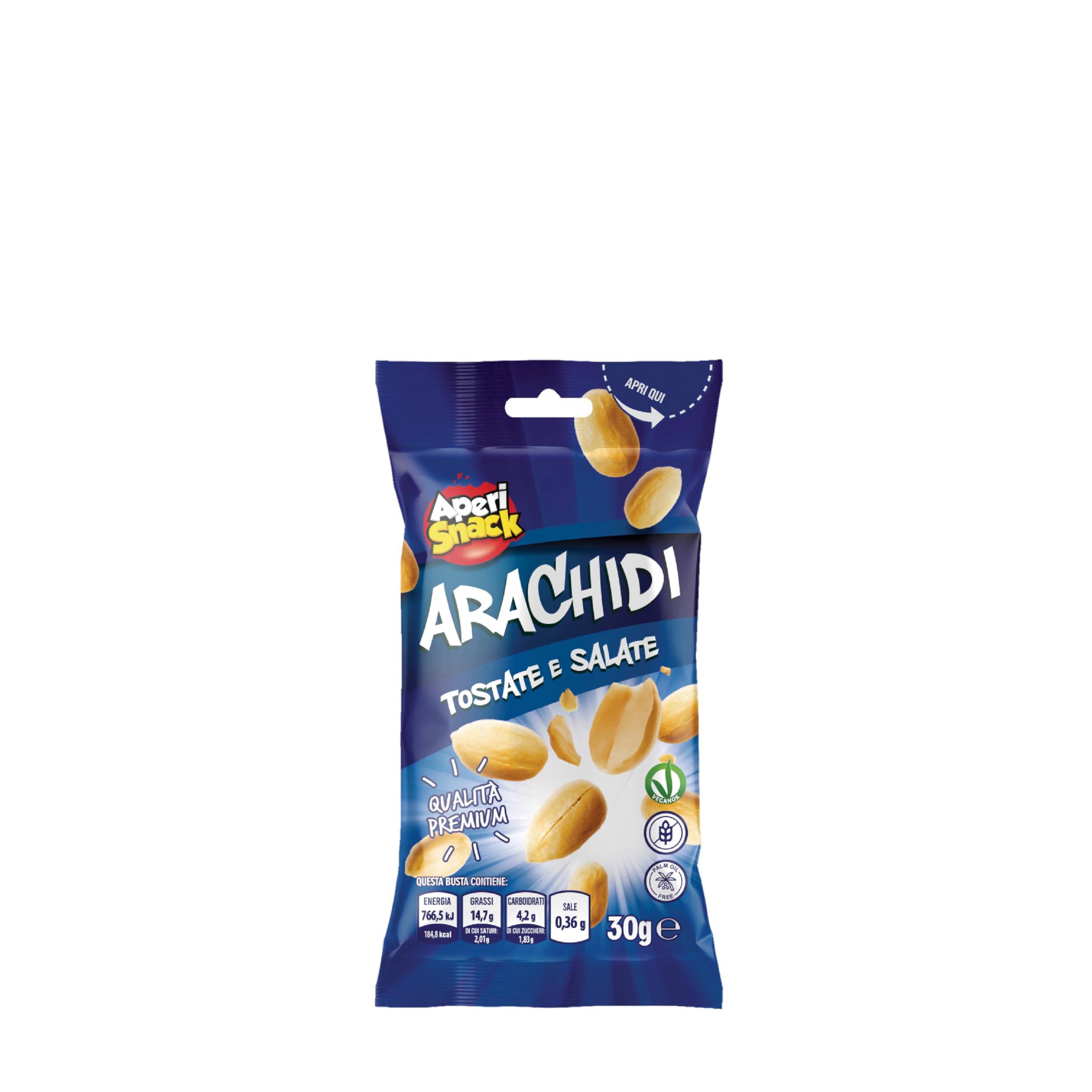 Aperisnack® - Espositore 72 snack - AP07.001.11 Espositore da Banco Aperisnack Arachidi Tostate e Salate e Arachidi Ricoperte Wizz gusto chili - Vendita Bar, monodosi, bustine con foro euroslot