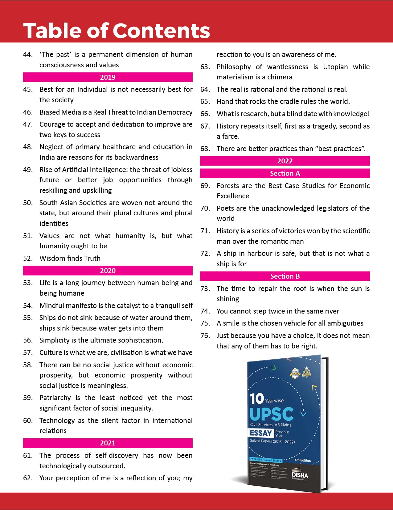 10 Yearwise UPSC Civil Services IAS Mains Essay Previous Year Solved Papers (2013 - 2022) 4th Edition | PYQs Question Bank | Philosophical Essays | Word Limit | 3