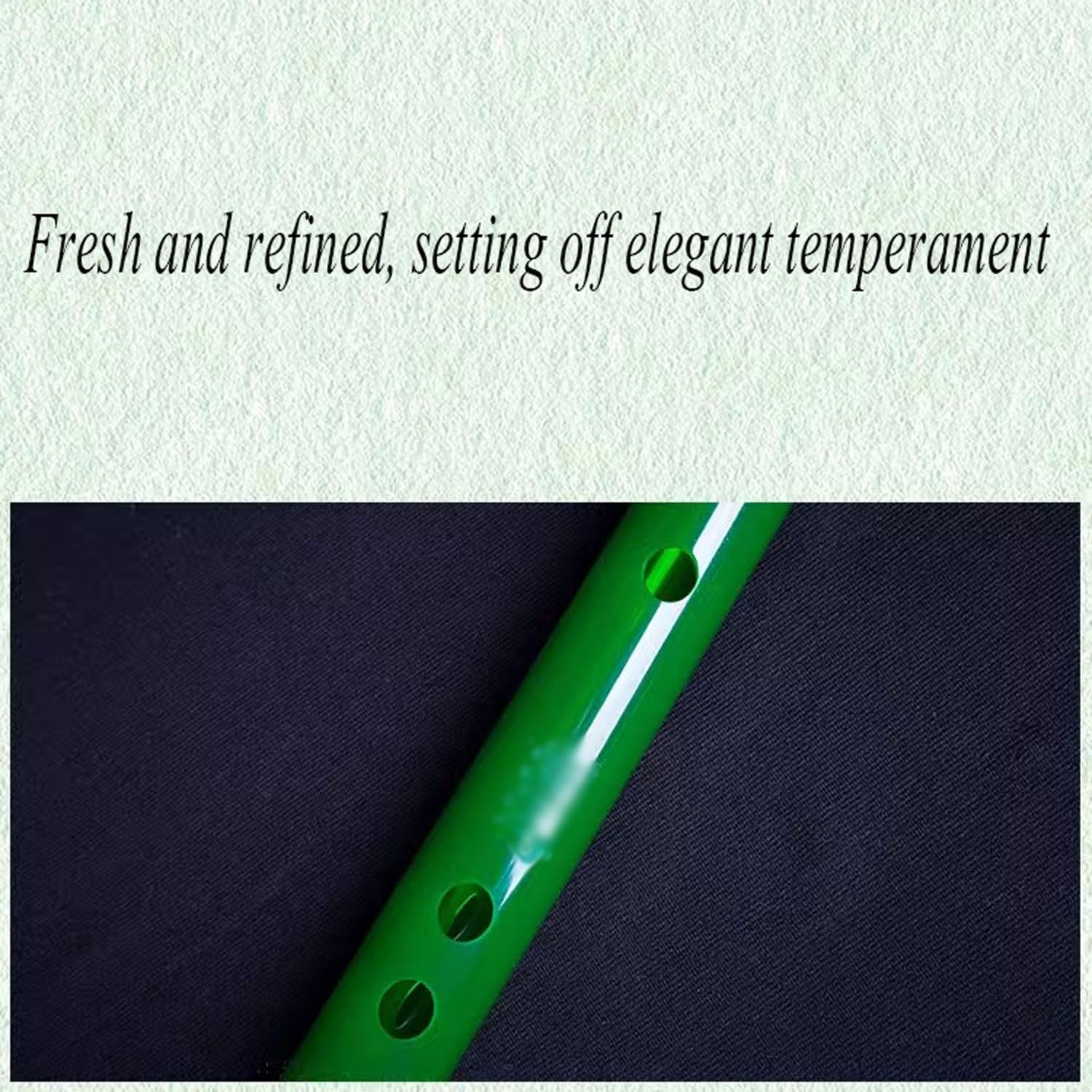 BBAUER flauto dolce flauto traverso flauto irlandeseFlauto traverso in giada imitazione stile antico, uno strumento a fiato per studenti, principianti e adulti(Color:D)