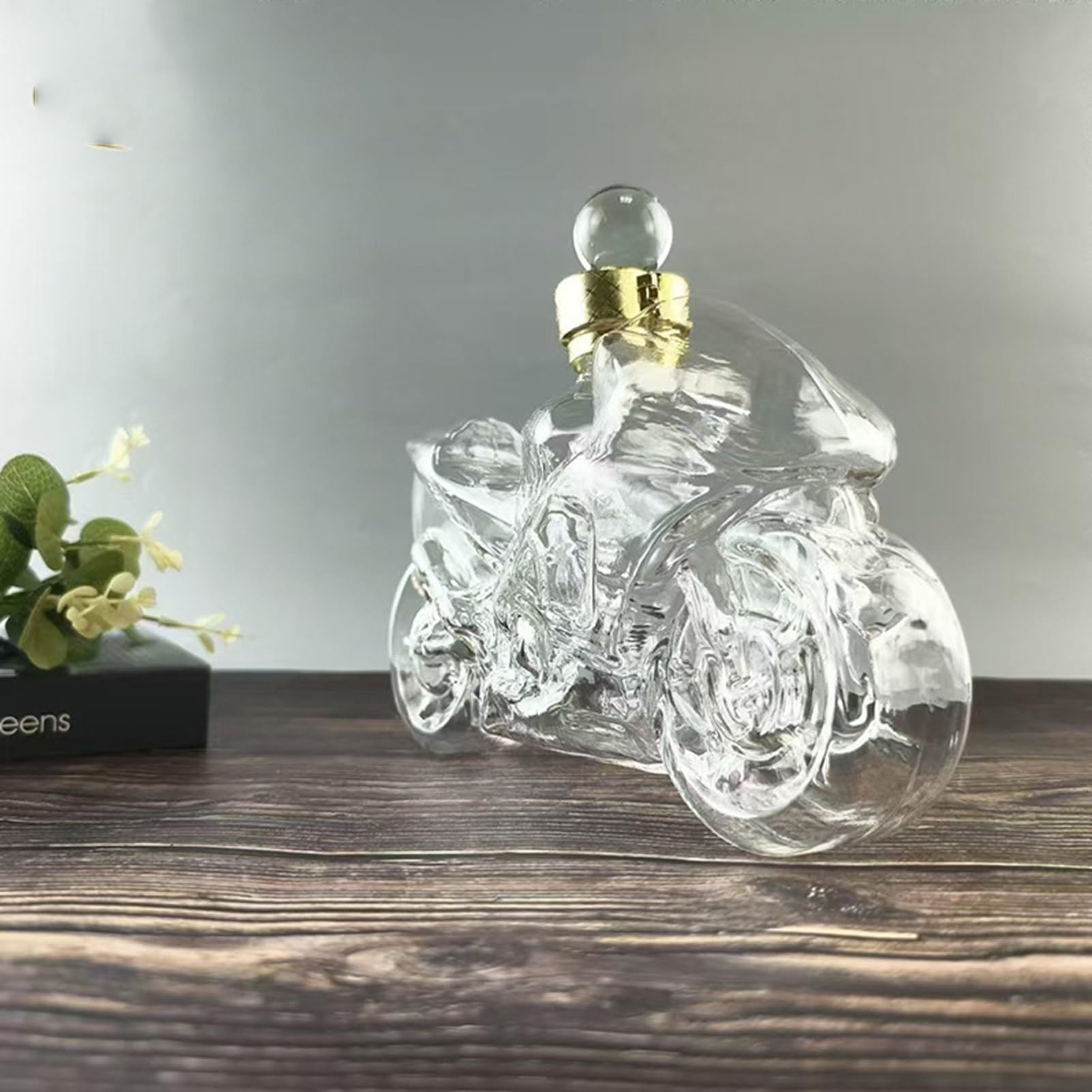 750Ml Decantador Whisky - Arte Estatua, Decantador De Whisky Para Motocicleta De 3D, Elegante Decantadors De Whiskys Para Motocicleta, Botella De Whiskys Vacía De Vidrio, Botella De Vino