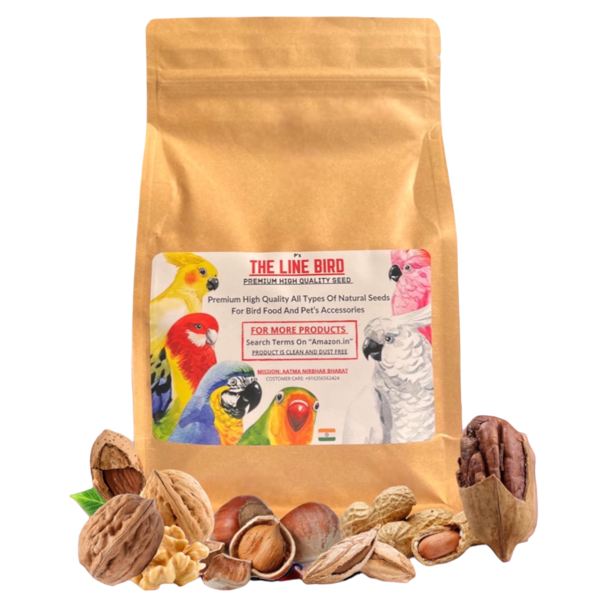 The Line Bird Premium Wild NUT MIXTURES for Macaw, Cockatoos, African Grey, Golden Conure, Ring-Necked Parakeet and Other Big Parrots. (900. GM) (B0CMY2CZDJ) Amazon Price History, Amazon Price Tracker
