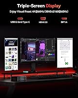 Vista 5 de KAMRUI Essenx E1 Mini PC, Mini Computadoras Alder Lake N97 (hasta 3.60 GHz), Mini Computadora de Escritorio, 16GB DDR4 512GB M.2 SSD, Computadora