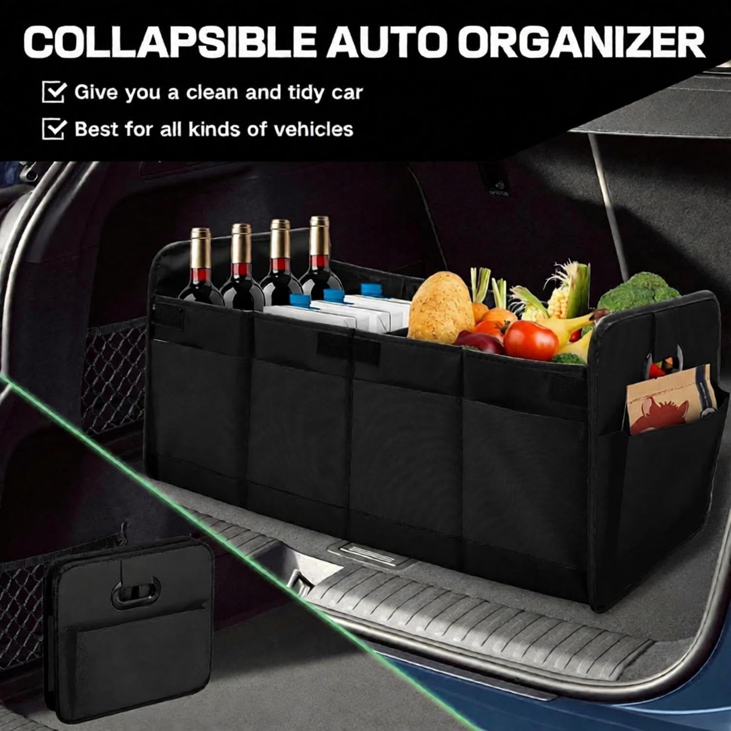 Organizer Bagagliaio Auto, per Lancia Lybra SW 1999-2005