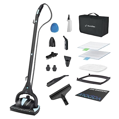 Euroflex Vapour Pro Steam Mop & All-in-One Steam Cleaner 20-Piece