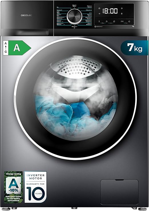 Cecotec lavadora 7kg motor inverter Plus Clase A