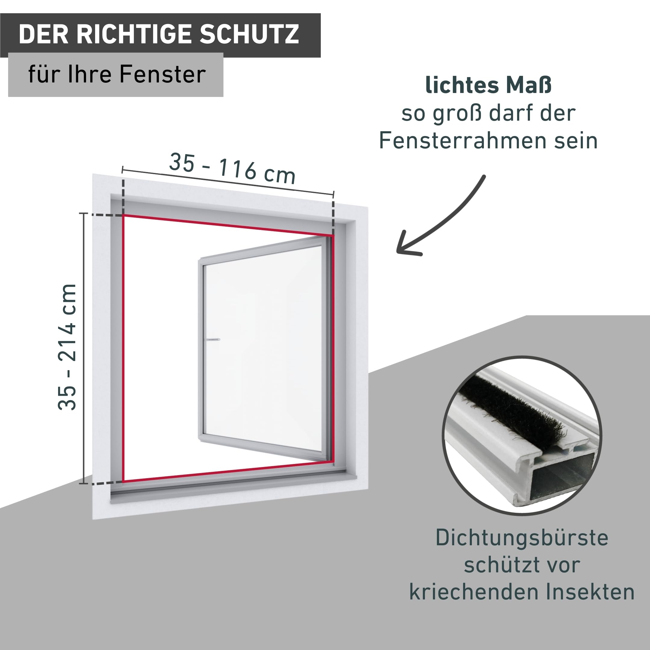IS Expert Rahmen Fenster 120x220cm W.