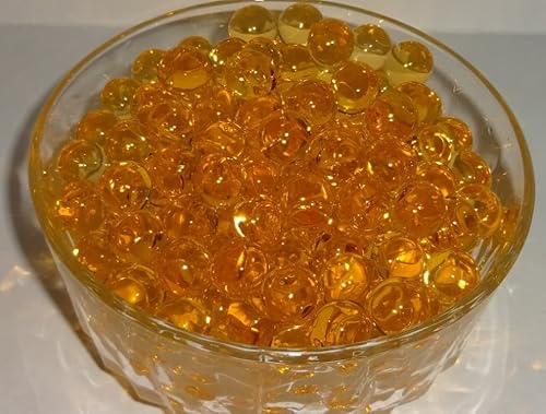 Rellenos de jarrón de cuentas de agua doradas para uso con luces LED sumergibles en agua, velas de té y velas flotantes