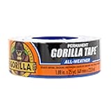 Gorilla All Weather Duct Tape, Black, 1.88