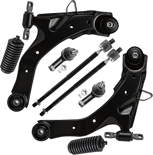 Miniatura 105 de Detroit Axle - Kit de suspensión frontal de 8 piezas para Chevy Aveo Aveo5 Pontiac G3 Wave Wave5 Suzuki Swift+ 2 brazos de control inferiores con