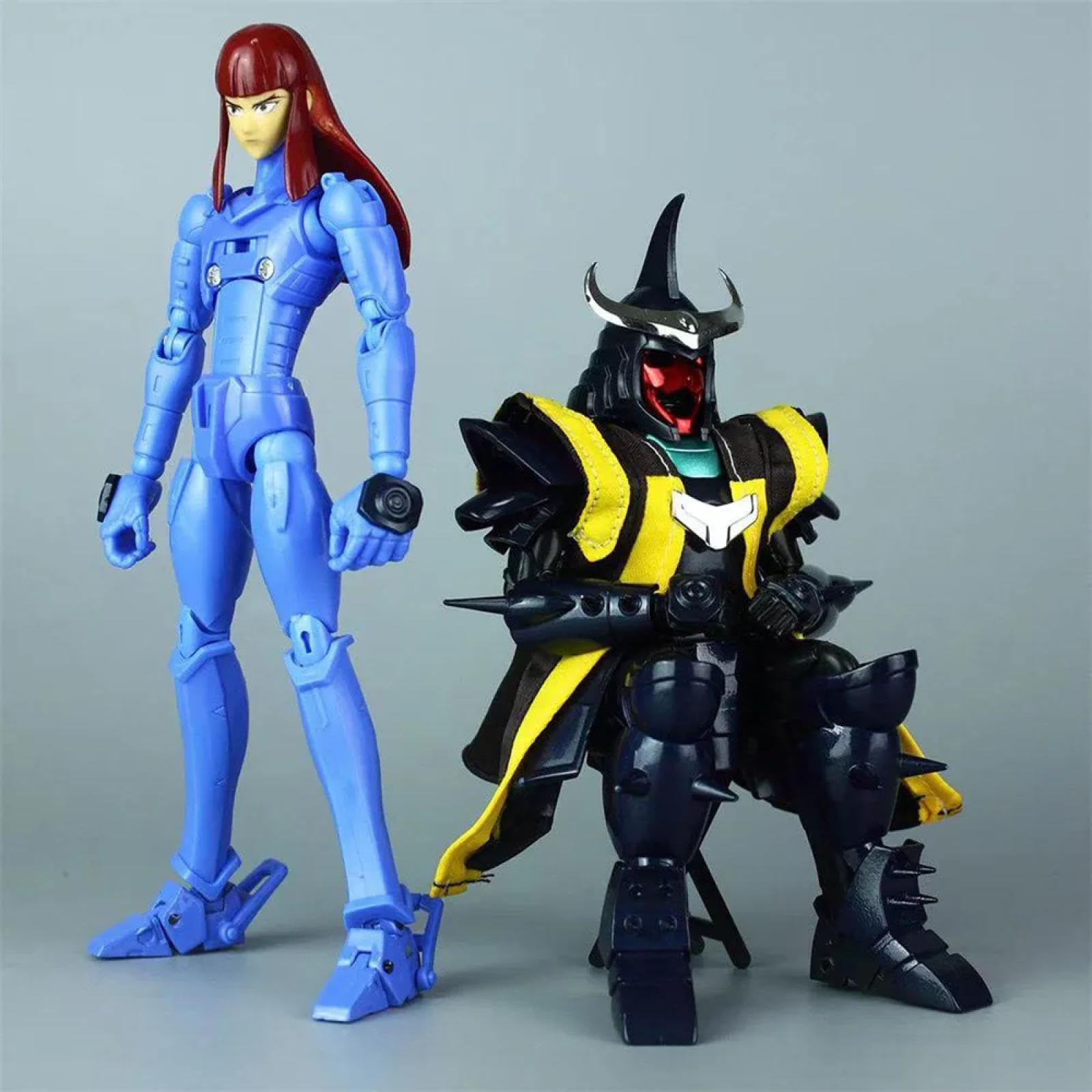Feitoy Model Ronin Warriors Yoroiden Samurai Troopers Darkness General Shuten Doji Metal Cloth Armor Plus Figures