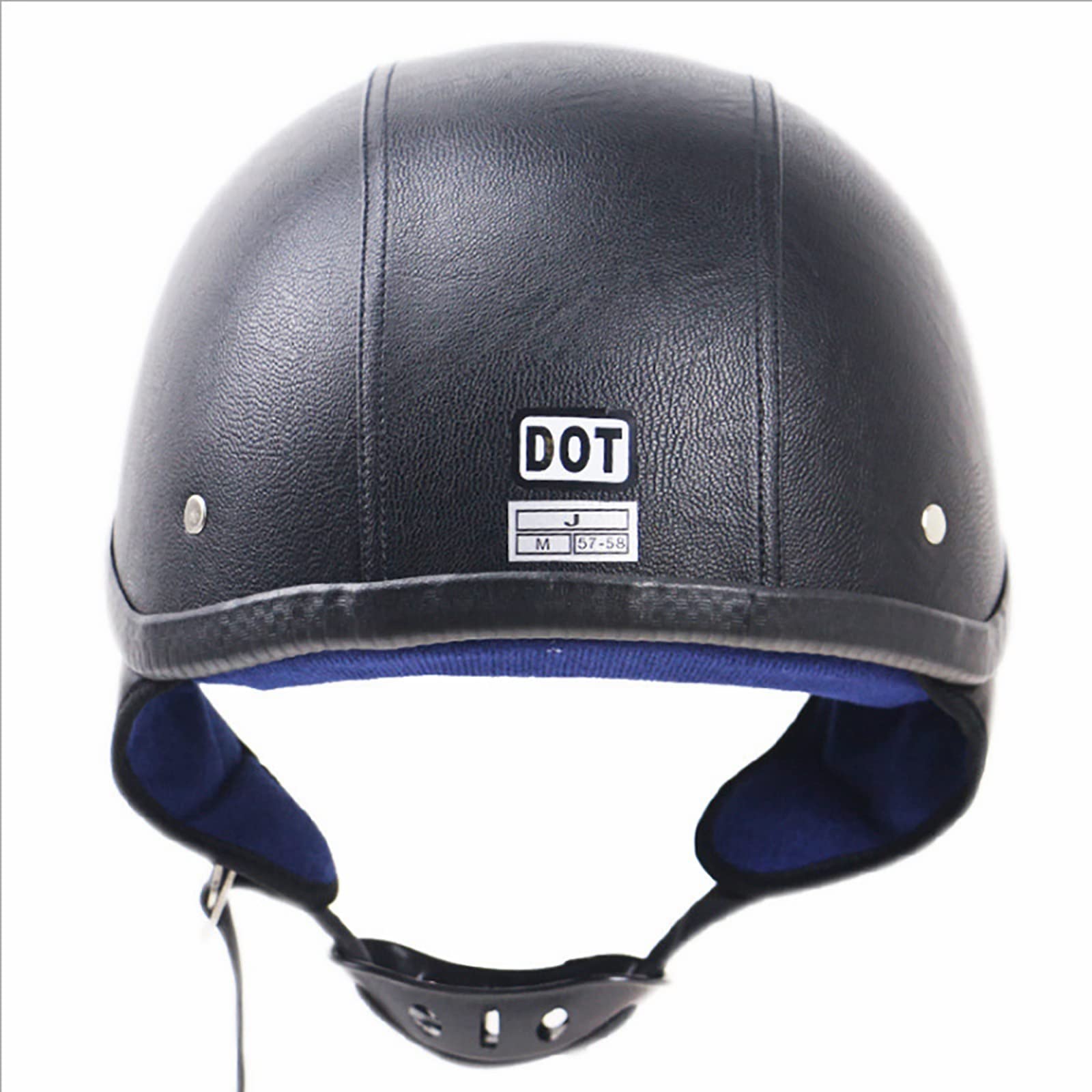 Casco Moto Retrò Mezza Conchiglia - DOT Omologato, Visiera, Aperto Per Uomo E Donna - Foto 11