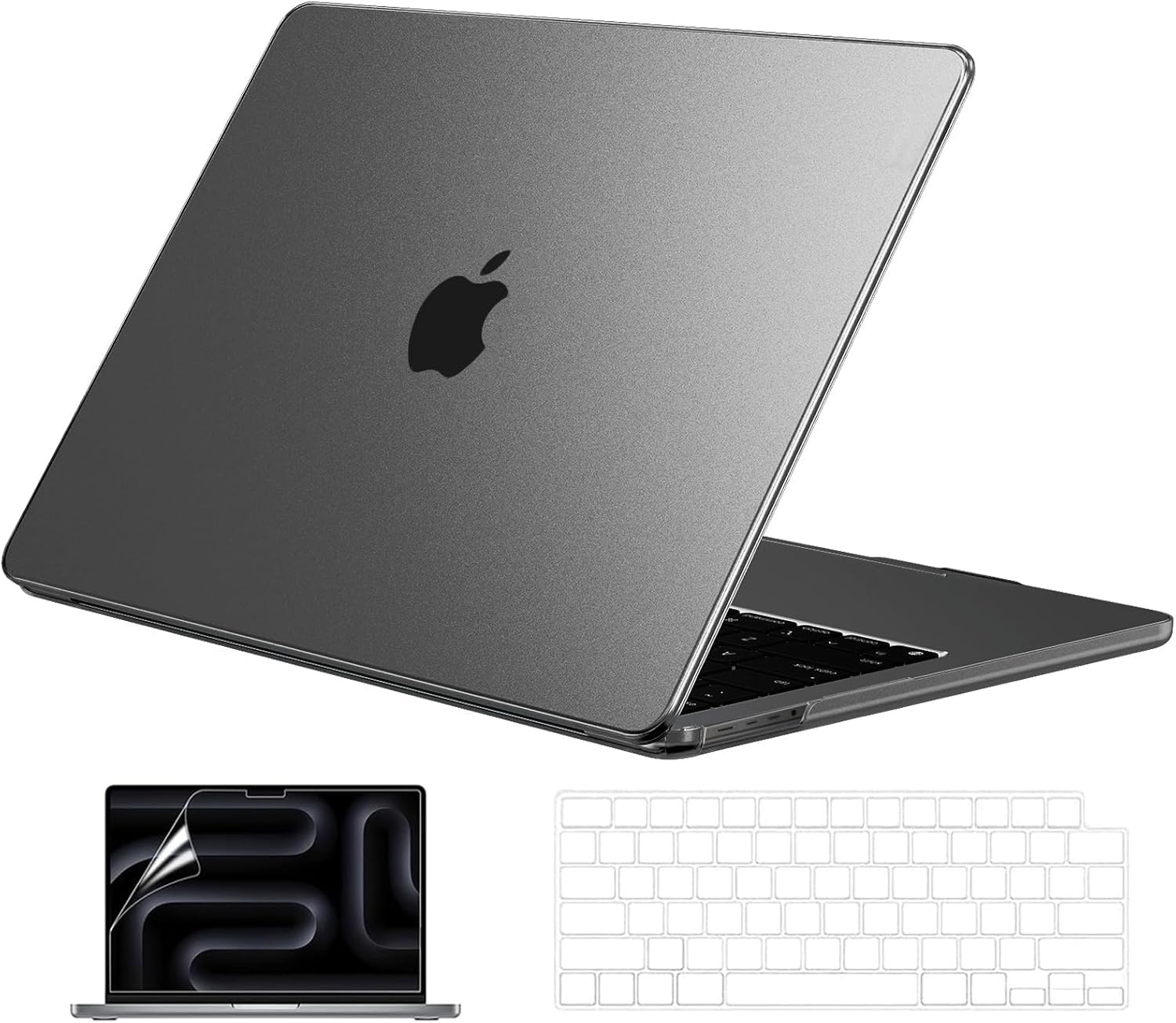 EooCoo Case Compatible with MacBook Pro 16 Inch M4 M3 M2 M1 2025 2024-2021 Release A3403 A3186 A2485 A2780 A2991, [Corner Protection] Matte Hard Case, Matte Space Gray