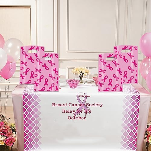 Miniatura 5 de 40 bolsas de regalo para concientización sobre el cáncer de mama, decoraciones de concienciación sobre el cáncer de mama, adecuadas para decoración
