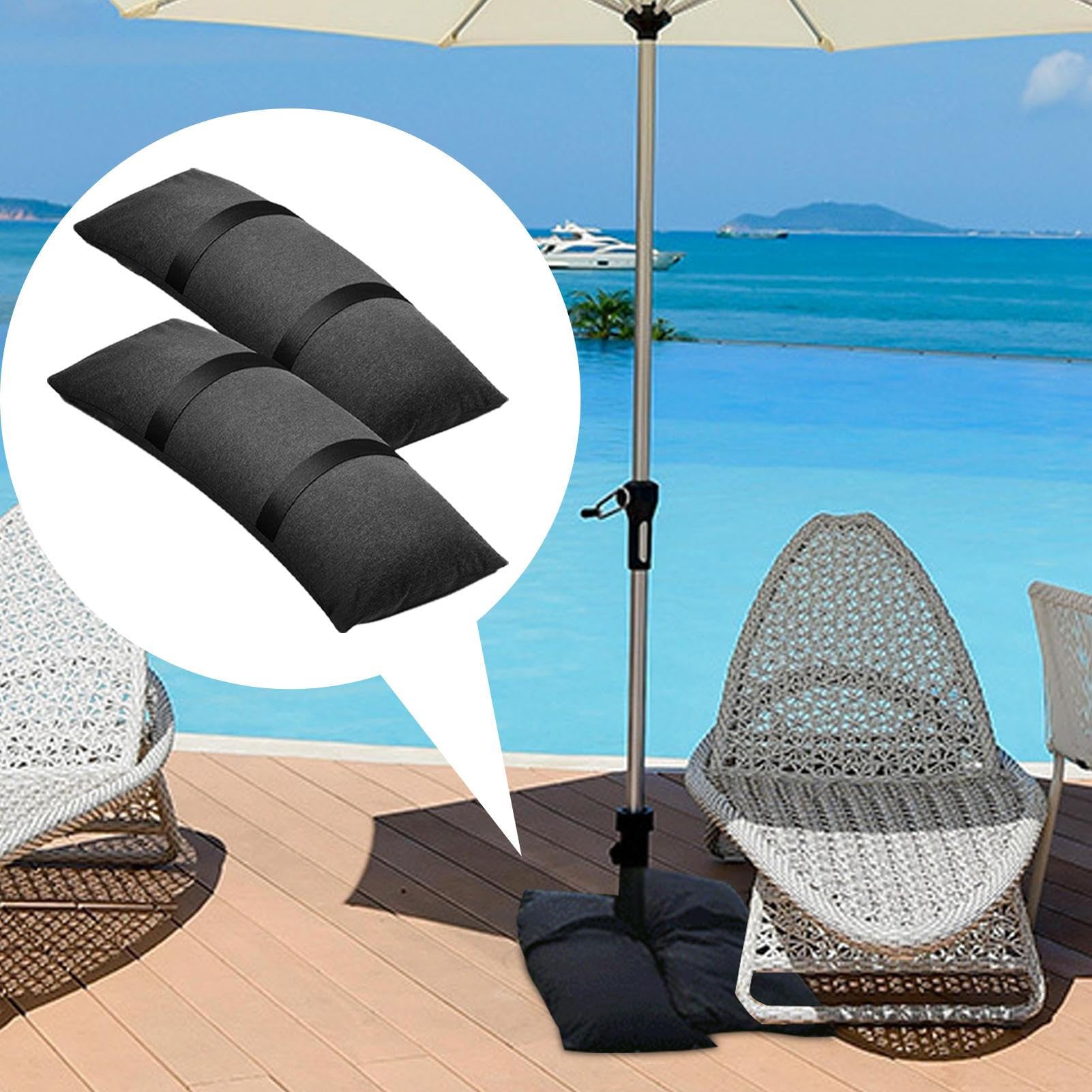 Missmisq Pavillon Sandsäcke – 2 Stück Hochverdichtete Gewichtstaschen Aus Leinwand, Belastbar Bis 22 Kg, Für Zelte, Pavillons, Sonnenschirme, Trampoline Und Als Türstopper