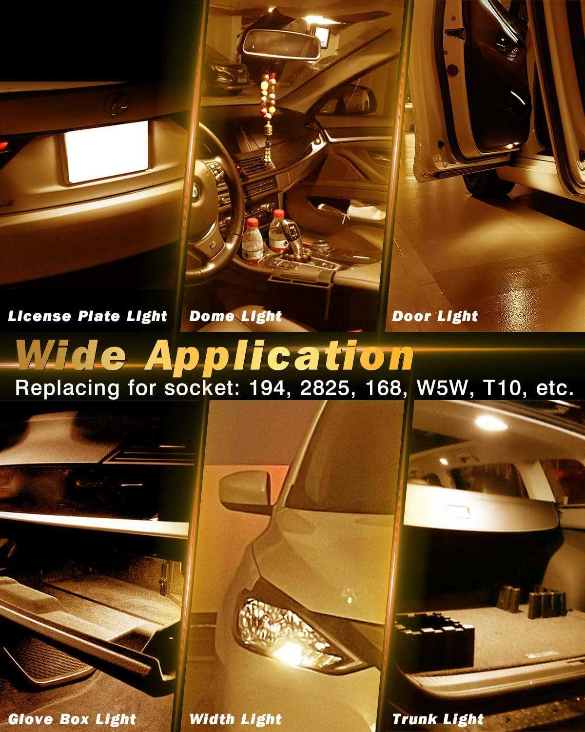 Lampadine T10 W5W LED Canbus - 2 Pezzi, 6000K Bianco Freddo, 30 SMD 3014 Per Luci Auto Interne Ed Esterne - Foto 5