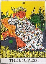 Indian Consigners The Empress Tarot Card Tapestry Empress Colorful Wall Hanging Small Tapestry Cotton Posters Medieval Europe Tapestry(100 cm x 75 cm) (The Empress)