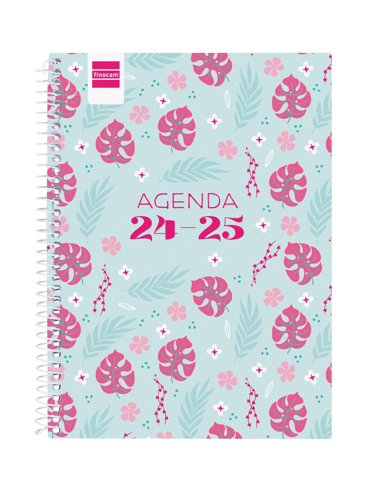 Finocam - Agenda Cool 2024 2025 Semana Vista Horizontal Septiembre 2024 - Junio 2025 (curso lectivo) + Julio y Agosto resumidos Selva Español