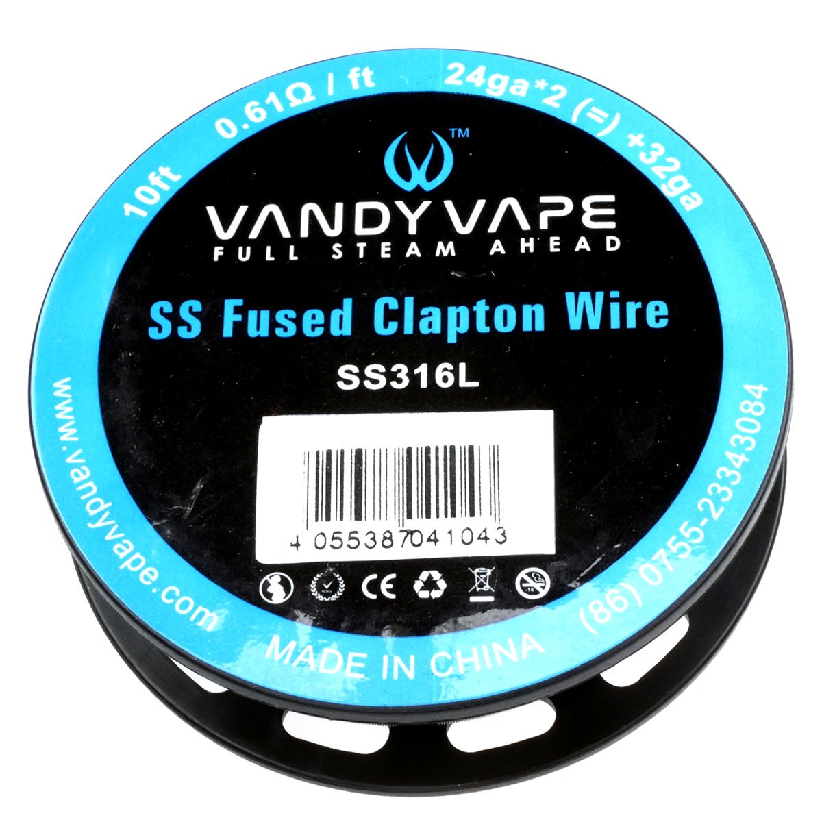 VandyVape SS316L Fil Fused Clapton, 24ga x 2+32ga, Accessoires e-cigarette,  sans nicotine : Amazon.fr: High-Tech