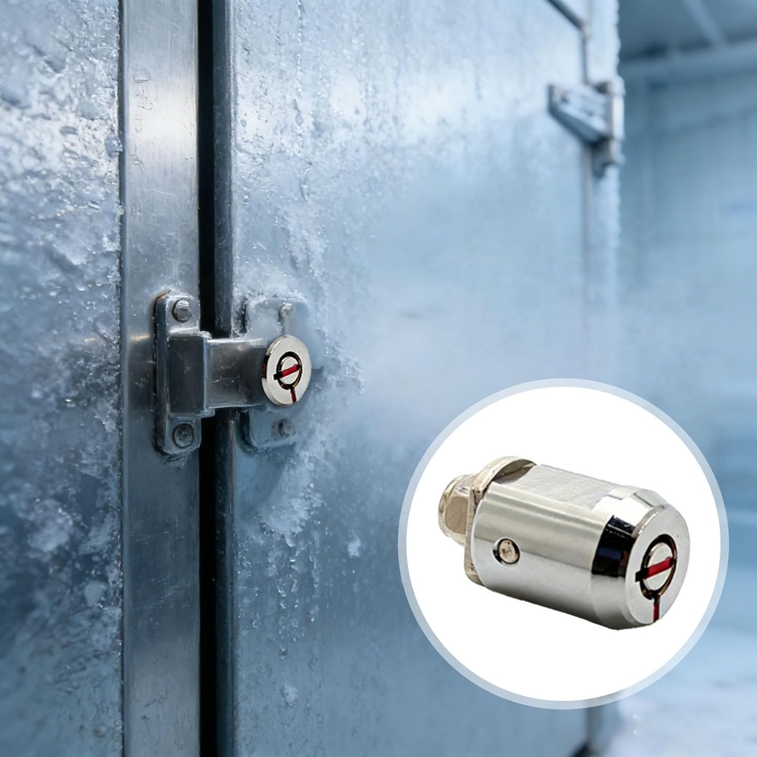 Cylinder Lock for Storage Unit, Heavy Duty Brass Locker Lock Cylinder with Multiple Keys, High Security Cam Lock for Metal Cabinets Toolboxes Mailboxes Garage Home Security Use (1)